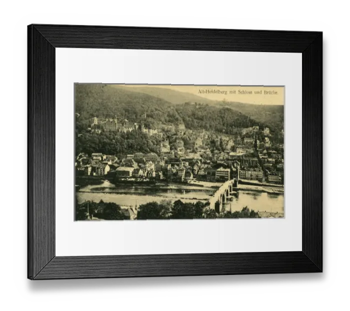 Framed Print : The Old City, Heidelberg, Karlsruhe Framed Print : The Old City, Heidelberg, Karlsruhe