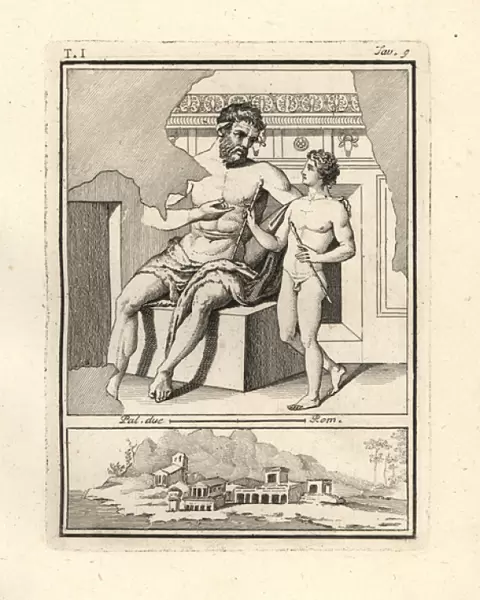 The satyr Marsyas teaching Olympus to play
