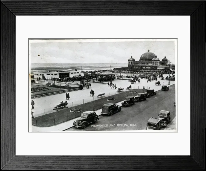 Framed Print : Promenade & Pavilion, Rhyl, Conwy - Clwyd Framed Print : Promenade & Pavilion, Rhyl, Conwy - Clwyd