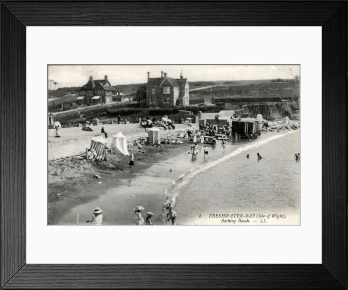 Framed Print : The Beach, Freshwater Bay, Isle of Wight Framed Print : The Beach, Freshwater Bay, Isle of Wight
