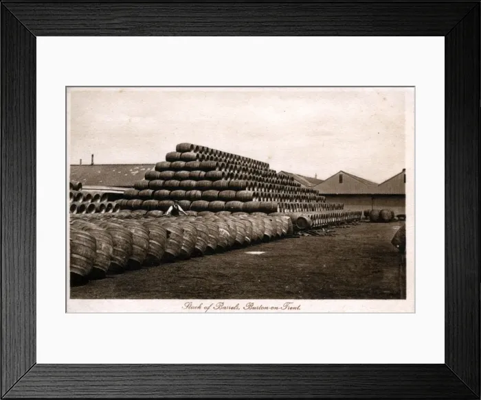 Framed Print : Stack of Wooden Barrels, Burton on Trent, Staffordshire Framed Print : Stack of Wooden Barrels, Burton on Trent, Staffordshire