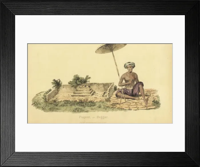 Framed Print : Fakir or fukeer, begging friar Framed Print : Fakir or fukeer, begging friar