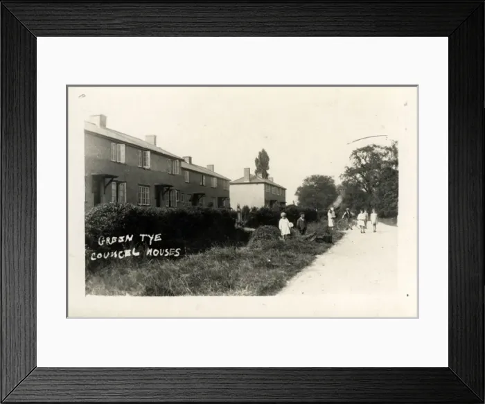 Framed Print : Council Houses, Green Tye, Herefordshire Framed Print : Council Houses, Green Tye, Herefordshire