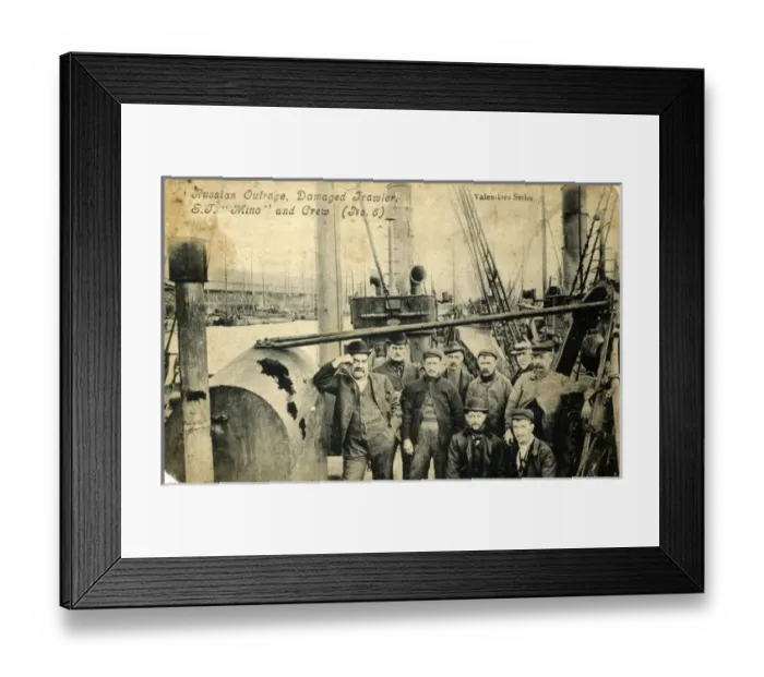 Framed Print : Damaged Trawler North Sea Incident, Hull, Yorkshire Framed Print : Damaged Trawler North Sea Incident, Hull, Yorkshire