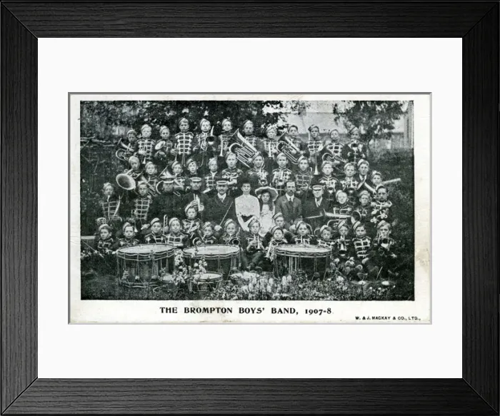 Framed Print : The Brompton Boys Band, Brompton, Kent Framed Print : The Brompton Boys Band, Brompton, Kent