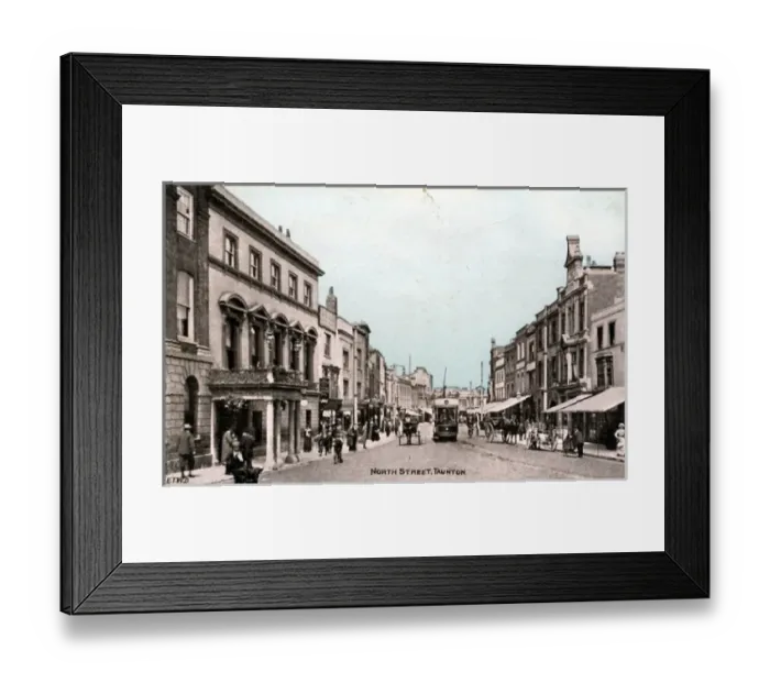 Framed Print : North Street, Taunton, Somerset Framed Print : North Street, Taunton, Somerset