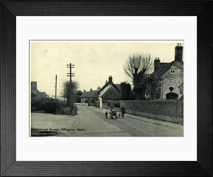 Framed Print : Broad Street, Uffington, Berkshire Framed Print : Broad Street, Uffington, Berkshire