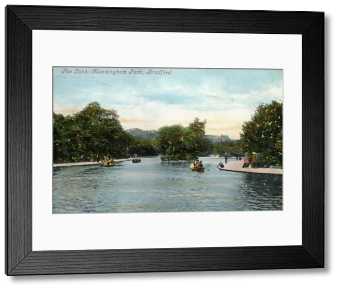 Framed Print : The Lake - Manningham Park, Bradford, Yorkshire Framed Print : The Lake - Manningham Park, Bradford, Yorkshire