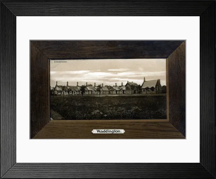 Framed Print : Almshouses, Waddington, Lancashire Framed Print : Almshouses, Waddington, Lancashire