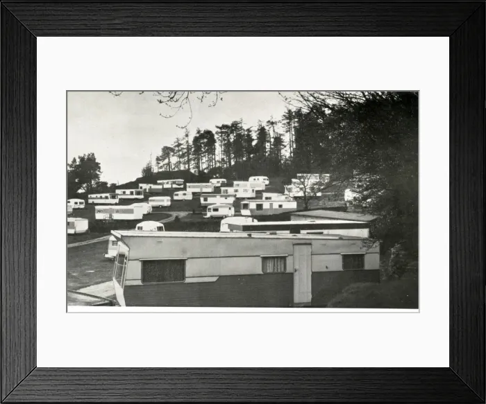 Framed Print : Early Caravan Park Framed Print : Early Caravan Park