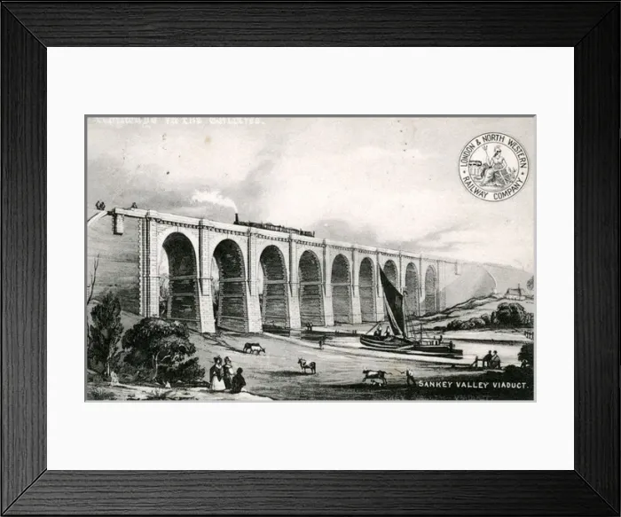 Framed Print : Sanky Valley Viaduct, Earlestown, Lancashire Framed Print : Sanky Valley Viaduct, Earlestown, Lancashire