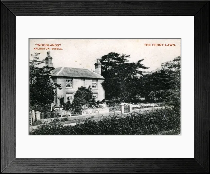 Framed Print : Woodlands Tea Gardens, Arlington, Surrey Framed Print : Woodlands Tea Gardens, Arlington, Surrey