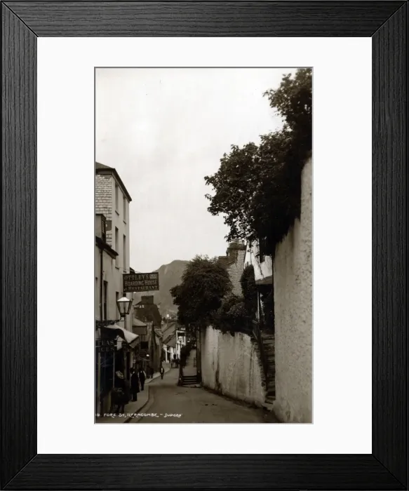 Framed Print : Fore Street, Ilfracombe, Devon Framed Print : Fore Street, Ilfracombe, Devon