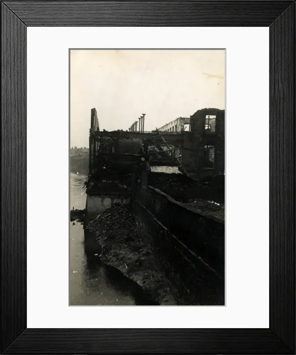 Framed Print : Bombed Works, Broughton, Lancashire Framed Print : Bombed Works, Broughton, Lancashire