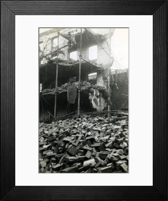 Framed Print : Bombed Works, Broughton, Lancashire Framed Print : Bombed Works, Broughton, Lancashire