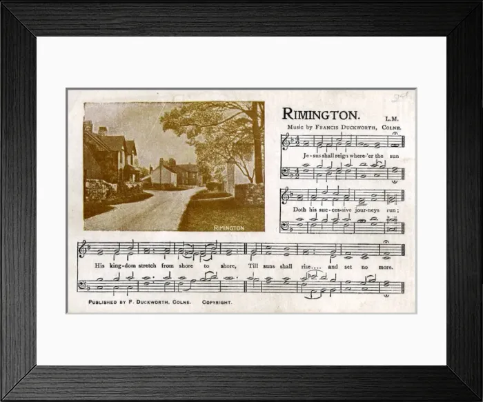 Framed Print : The Village, Rimington, Lancashire Framed Print : The Village, Rimington, Lancashire