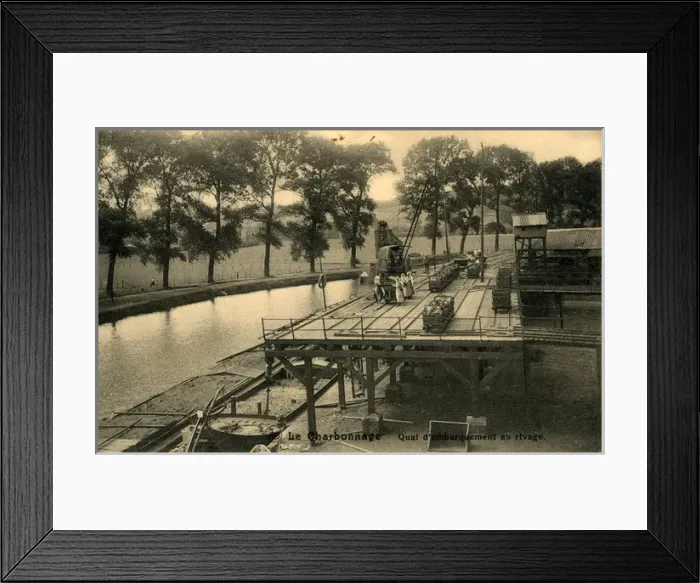 Framed Print : The Quay, Le Charbonnage Framed Print : The Quay, Le Charbonnage