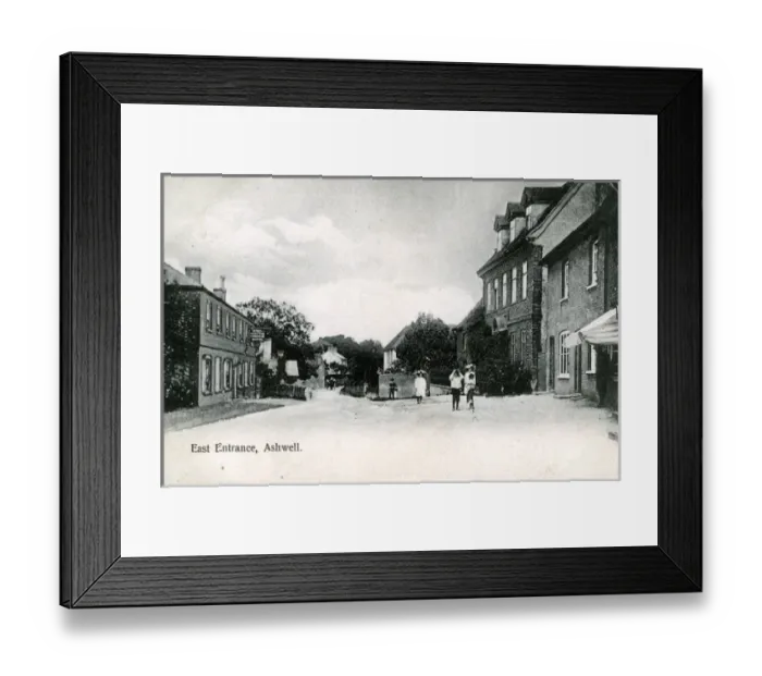 Framed Print : East Entrance & Three Tuns Hotel, Ashwell, Hertfordshire Framed Print : East Entrance & Three Tuns Hotel, Ashwell, Hertfordshire