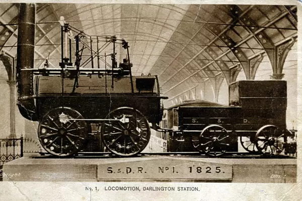 Locomotion at Darlington Station - Stockton & Darlington Rai