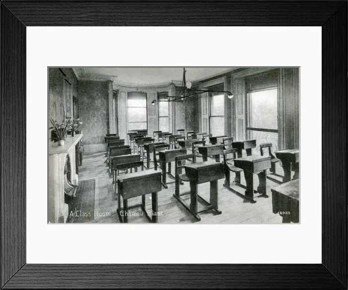 Framed Print : A Classroom - Chⴥau Blanc, Charleval, Haute-Normandie Framed Print : A Classroom - Chⴥau Blanc, Charleval, Haute-Normandie