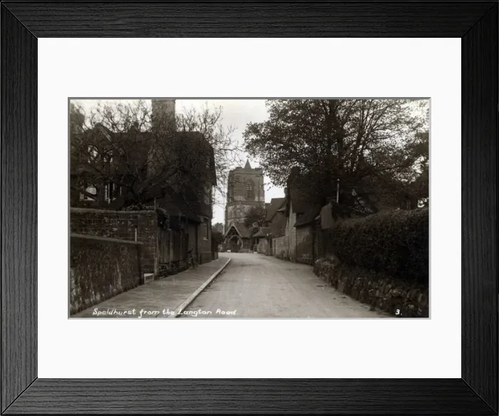 Framed Print : The Village from Langton Road, Speldhurst, Kent Framed Print : The Village from Langton Road, Speldhurst, Kent