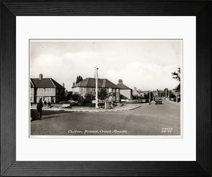 Framed Print : Cross Roads, Oulton Broad, Suffolk Framed Print : Cross Roads, Oulton Broad, Suffolk