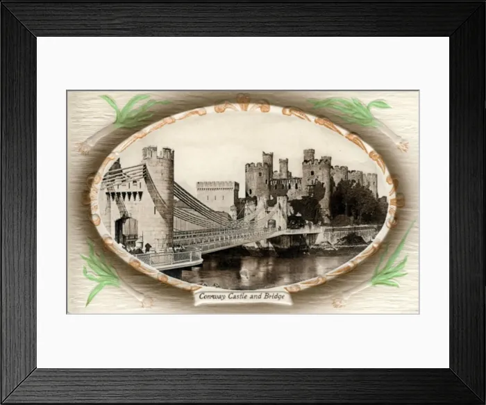 Framed Print : Castle & Bridge, Conway, Gwynedd Framed Print : Castle & Bridge, Conway, Gwynedd