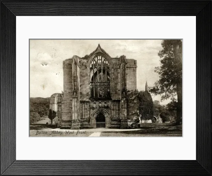 Framed Print : Bolton Abbey - West Front, Skipton, Yorkshire Framed Print : Bolton Abbey - West Front, Skipton, Yorkshire