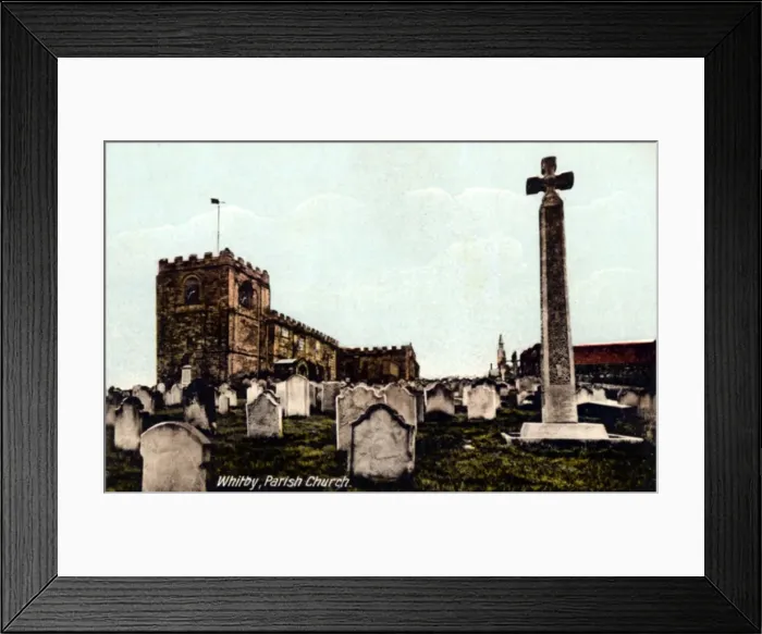 Framed Print : Parish Church, Whitby, Yorkshire Framed Print : Parish Church, Whitby, Yorkshire