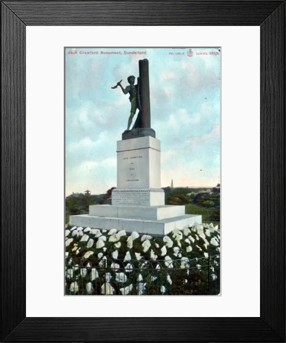 Framed Print : Jack Crawford Monument, Sunderland, County Durham Framed Print : Jack Crawford Monument, Sunderland, County Durham