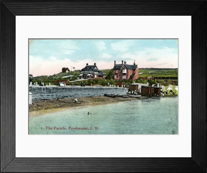 Framed Print : The Parade, Freshwater, Isle of Wight Framed Print : The Parade, Freshwater, Isle of Wight