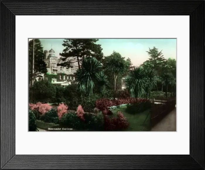 Framed Print : The Gardens, Boscombe, Dorset Framed Print : The Gardens, Boscombe, Dorset