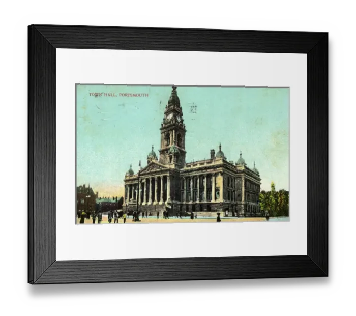 Framed Print : Town Hall, Portsmouth, Hampshire Framed Print : Town Hall, Portsmouth, Hampshire