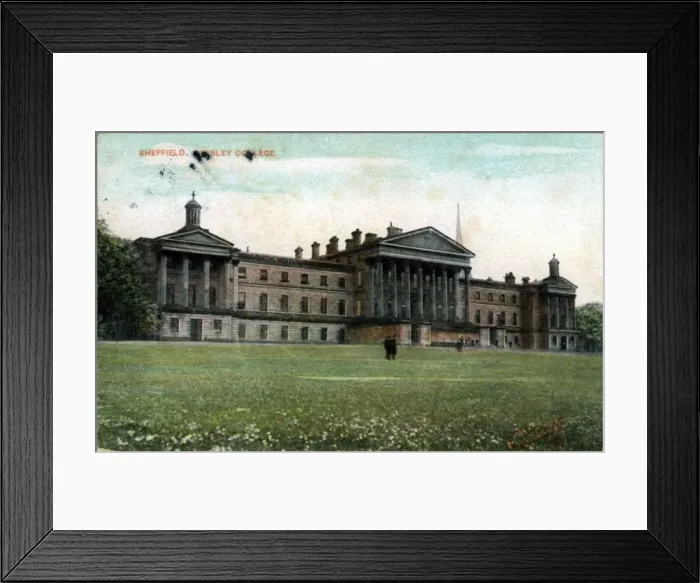Framed Print : Wesley College, Sheffield, Yorkshire Framed Print : Wesley College, Sheffield, Yorkshire