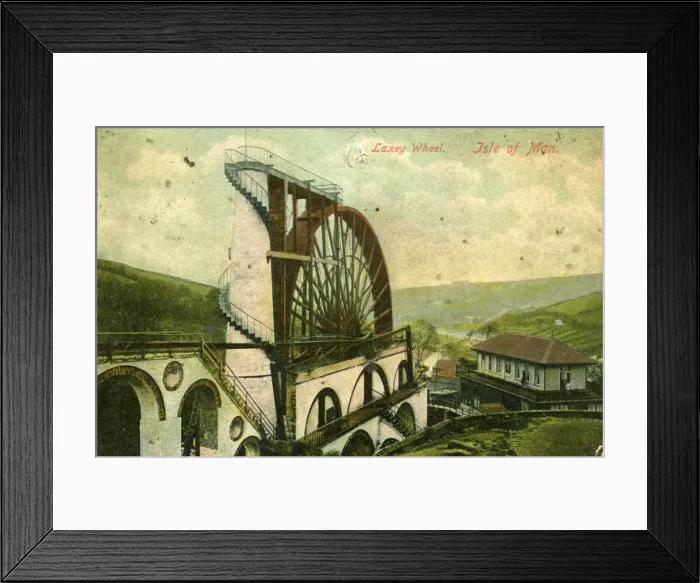 Framed Print : The Laxey Wheel, Laxey, Isle of Man Framed Print : The Laxey Wheel, Laxey, Isle of Man