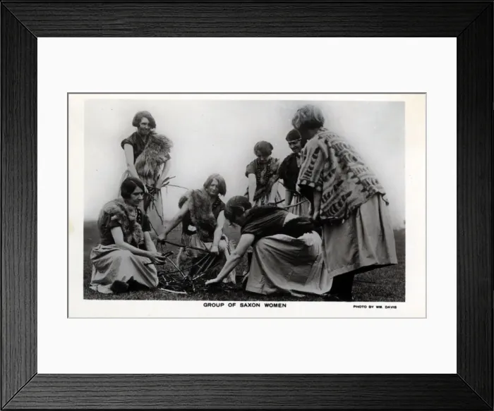 Framed Print : Group of Saxon Women, Barking, Essex Framed Print : Group of Saxon Women, Barking, Essex