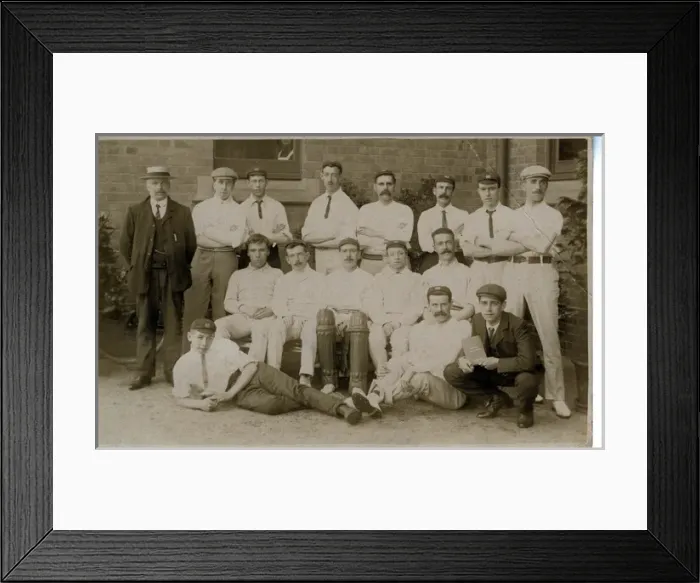 Framed Print : MCC Cricket Team, Thought to be St Johns Wood, London Framed Print : MCC Cricket Team, Thought to be St Johns Wood, London