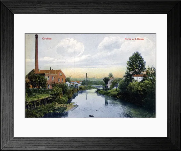 Framed Print : Mill and River, Grottau Framed Print : Mill and River, Grottau
