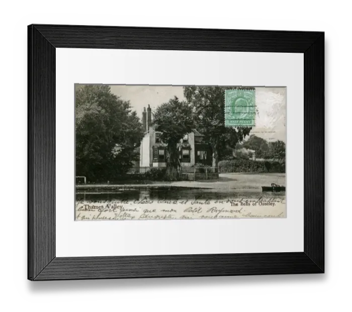 Framed Print : Bells of Ouseley Inn in its Original Guise, Old Windsor, Ber Framed Print : Bells of Ouseley Inn in its Original Guise, Old Windsor, Ber