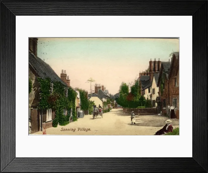 Framed Print : The Village, Sonning, Berkshire Framed Print : The Village, Sonning, Berkshire