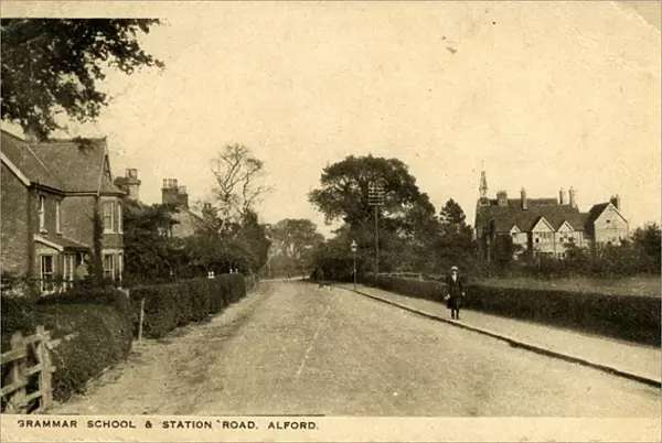 Grammar School and Station Road, Alford, Lincolnshire