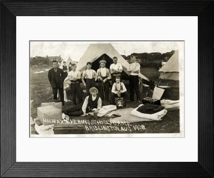 Framed Print : Halifax Evening Schools Camp, Bridlington, Yorkshire Framed Print : Halifax Evening Schools Camp, Bridlington, Yorkshire