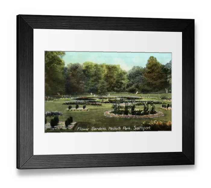 Framed Print : Hesketh Park - Flower Gardens, Southport, Lancashire Framed Print : Hesketh Park - Flower Gardens, Southport, Lancashire