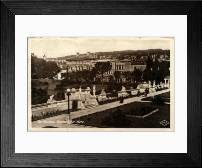 Framed Print : The Gardens, Weston Super Mare, Bristol County Framed Print : The Gardens, Weston Super Mare, Bristol County