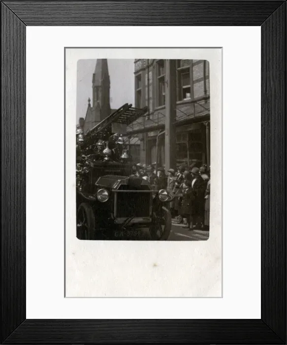 Framed Print : Fire Engine, Colwyn Bay, Conwy - Clwyd Framed Print : Fire Engine, Colwyn Bay, Conwy - Clwyd