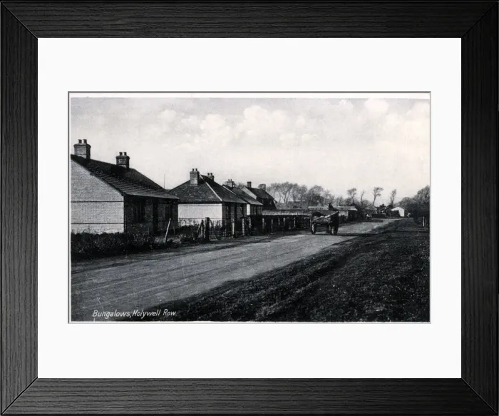 Framed Print : Bungalows - Holywell Row, Bury Saint Edmunds, Suffolk Framed Print : Bungalows - Holywell Row, Bury Saint Edmunds, Suffolk