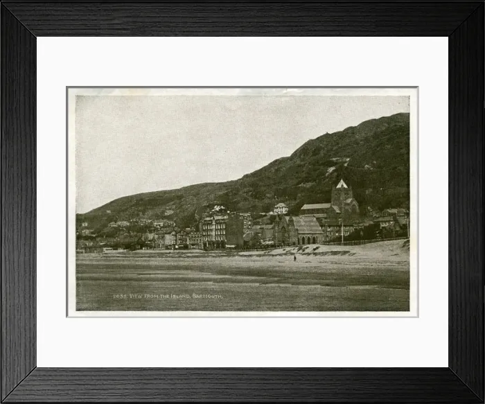 Framed Print : View from the Island, Barmouth, Glamorgan Framed Print : View from the Island, Barmouth, Glamorgan