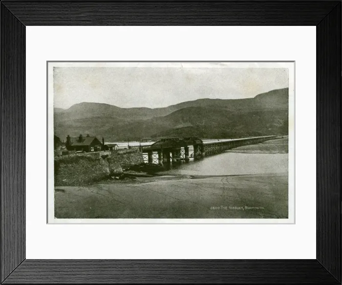 Framed Print : The Viaduct, Barmouth, Glamorgan Framed Print : The Viaduct, Barmouth, Glamorgan