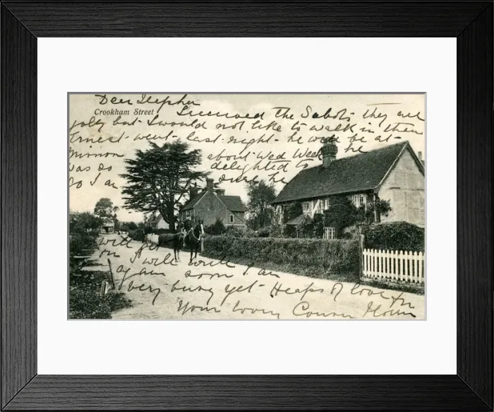 Framed Print : The Street, Crookham, Hampshire Framed Print : The Street, Crookham, Hampshire