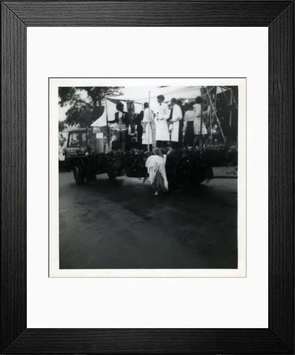 Framed Print : Float in Pageant, Hythe, Hampshire Framed Print : Float in Pageant, Hythe, Hampshire